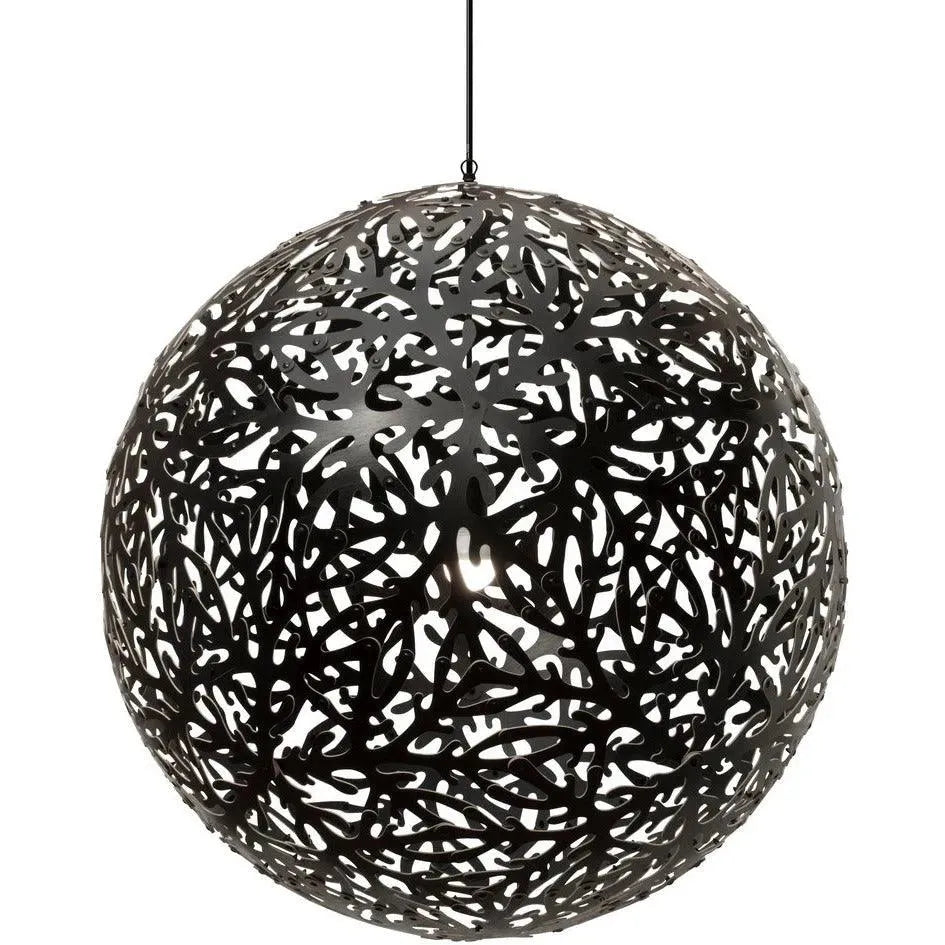 David Trubridge - Sola 1350 Pendant - SOL-1350-BLK-BLK | Montreal Lighting & Hardware