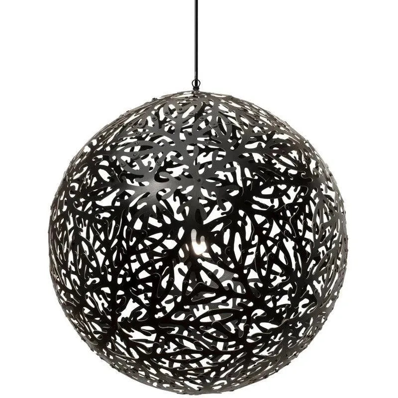 David Trubridge - Sola 800 Pendant - SOL-0800-BLK-BLK | Montreal Lighting & Hardware