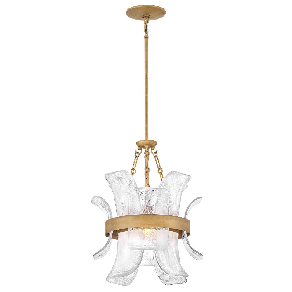 Fredrick Ramond FR46917BNG Fleur Pendant in Burnished Gold