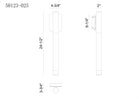 Eurofase 50123-025 Ronda LED Outdoor Wall Sconce in Matte Black