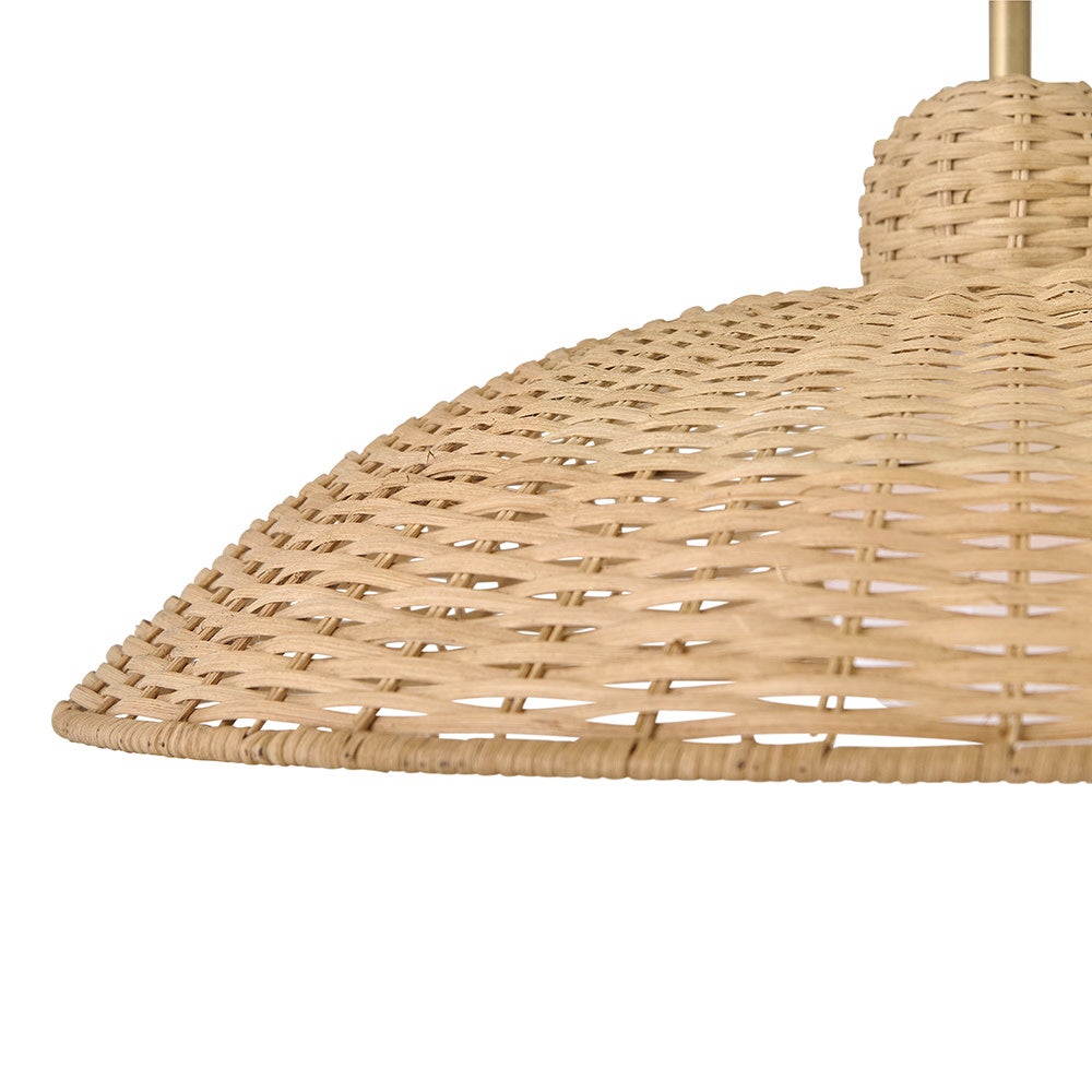 Lark 84337LCB Pismo Pendant in Lacquered Brass