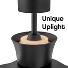 Hinkley Lighting 910956FMB-LDD Vosh LED Smart Fan with Uplight in Matte Black