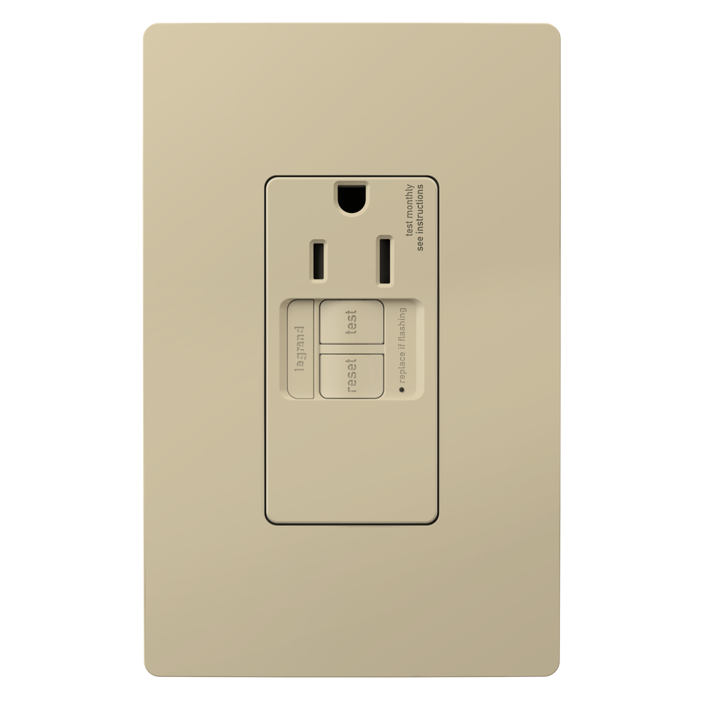 Prises GFCI simplex 15 A inviolables avec autotest et protection SafeLock®