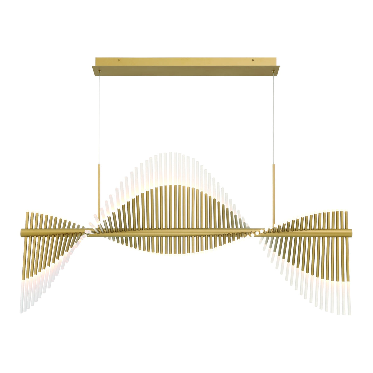 Eurofase 47126-015 Voltik LED Linear Chandelier in Gold