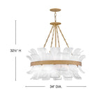 Fredrick Ramond FR46914BNG Fleur Pendant in Burnished Gold