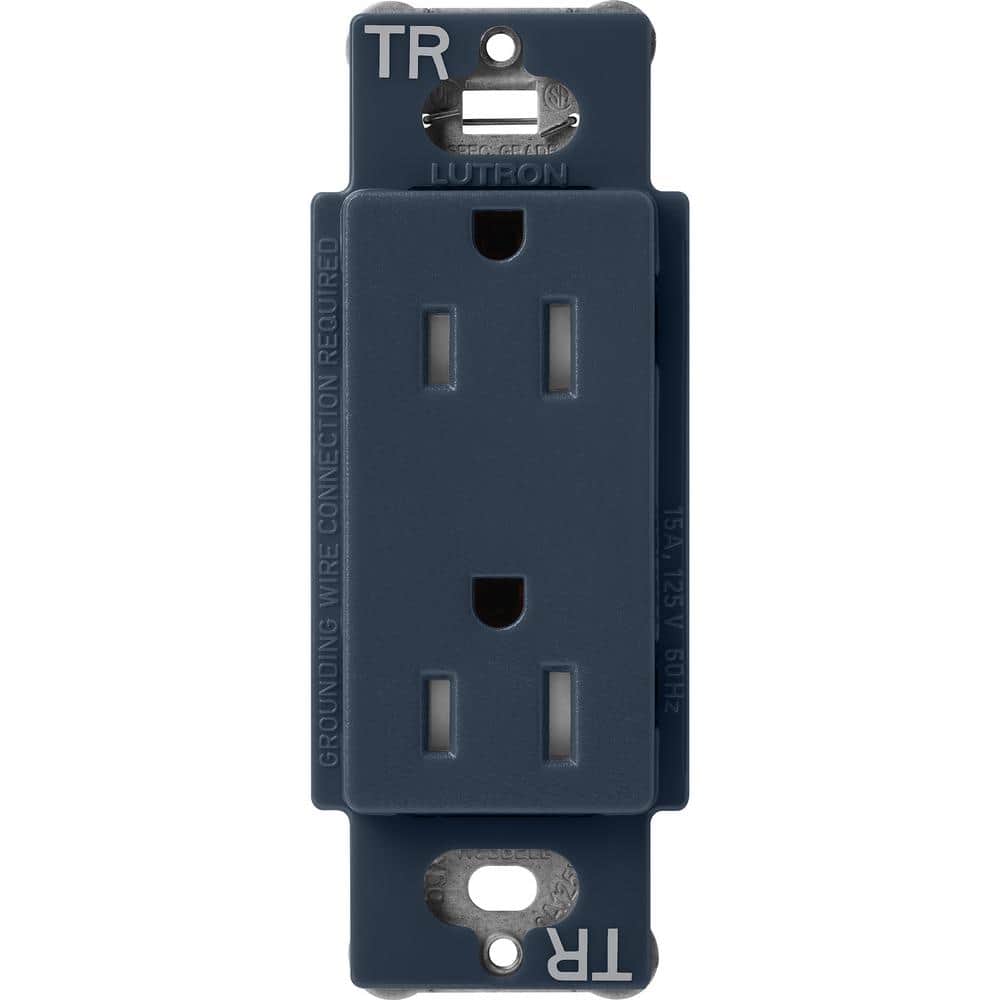 Lutron - Claro & Satin Colors 15A TR Receptacle - SCRS-15-TR-DE | Montreal Lighting & Hardware