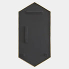 Global Views DES990015 Sara Bamboo Hexagon Mirror in Gold Leaf back view