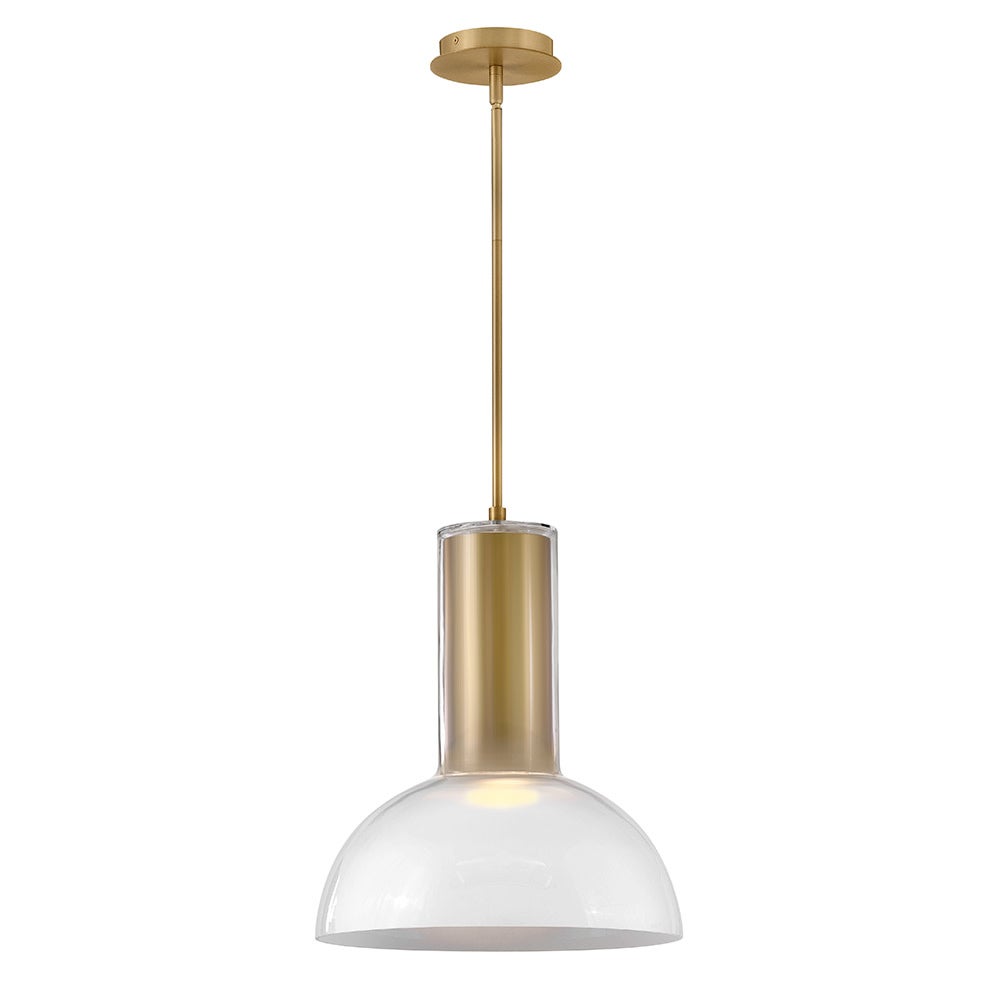 Fredrick Ramond FR41577LCB-LL Ombra LED Pendant in Lacquered Brass
