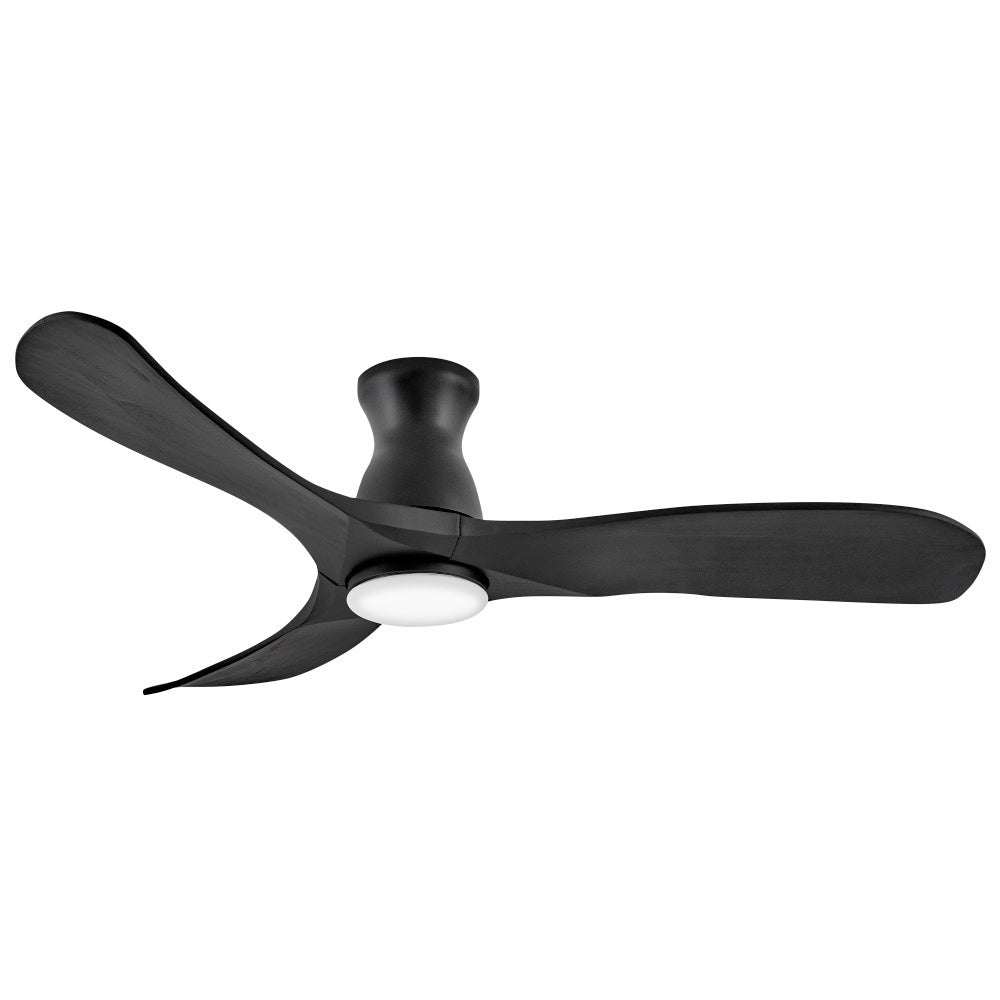 Luminaire encastré intelligent à DEL Hinkley Lighting 903456FBB-LDD Swell Ventilateur  en noir mat