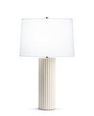Bluth Table Lamp - Off-White - White Linen (FLO-4519-WHL)