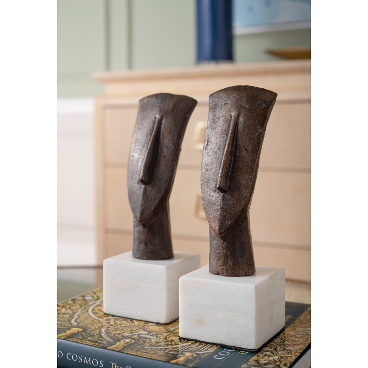 Delos Head Statue (Pair)