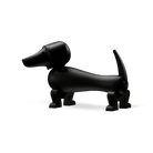 Figurine de chien en bois Kay Bojesen 39536, finition chêne teinté foncé