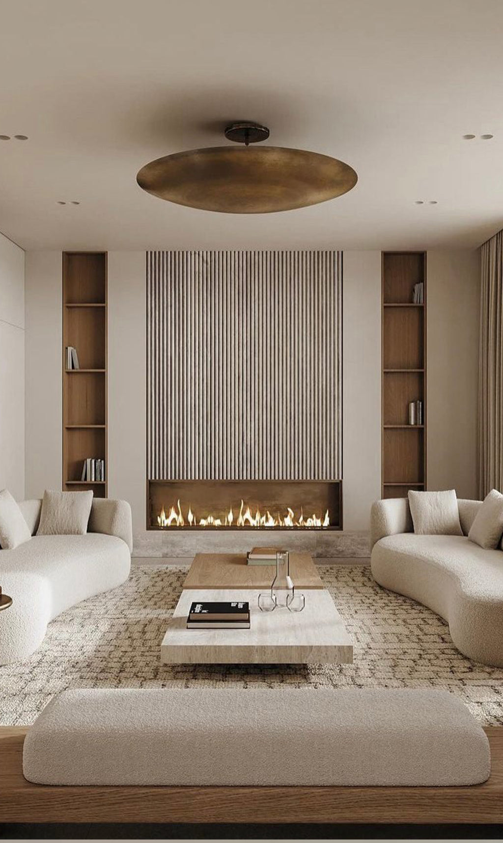 Dounia Home - DH-DOMFLUMOU-SM-AB - Dome Flush Mount Light Fixture - Antique Brass