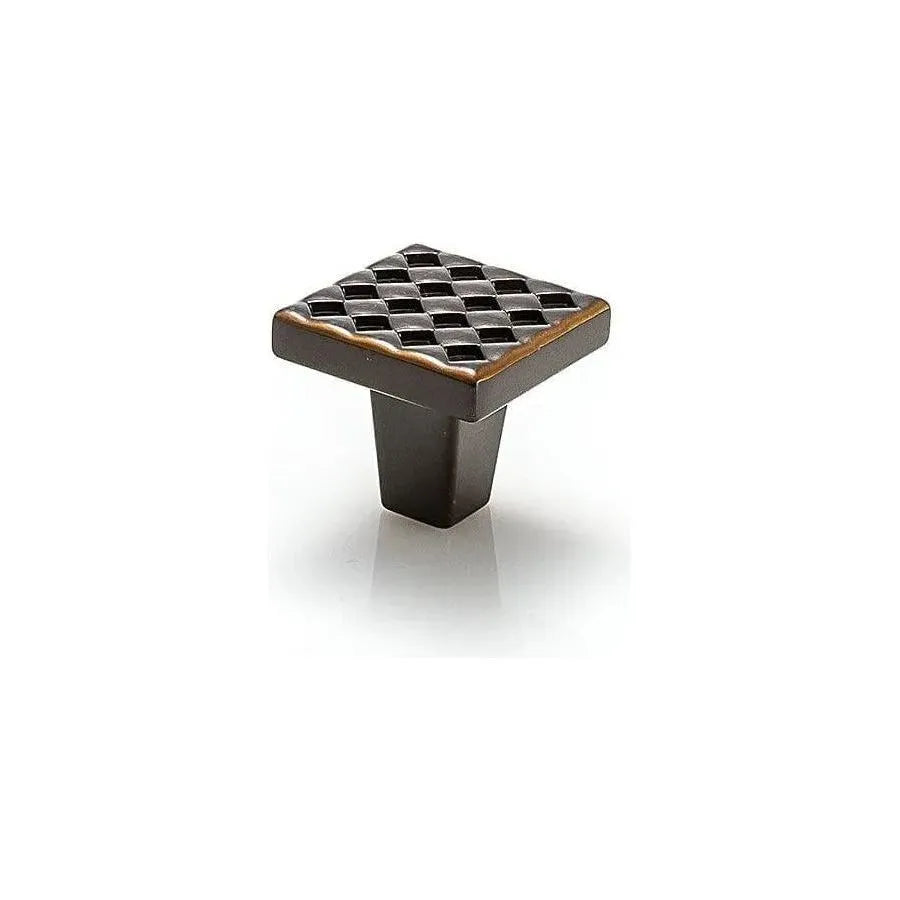 Du Verre Hardware - Argyle Square Knob - DVAG02-ORB | Montreal Lighting & Hardware