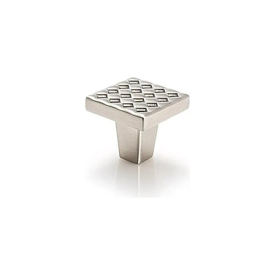 Du Verre Hardware - Argyle Square Knob - DVAG02-SN | Montreal Lighting & Hardware