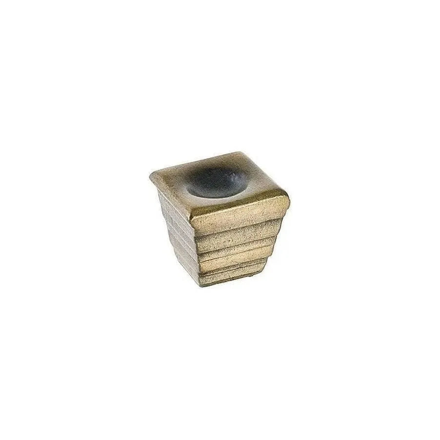 Du Verre Hardware - Forged 2 Cube Knob - DVFC07-AB | Montreal Lighting & Hardware