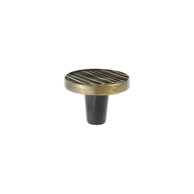 Du Verre Hardware - Forged 3 Round Knob - DVFC301-AB | Montreal Lighting & Hardware