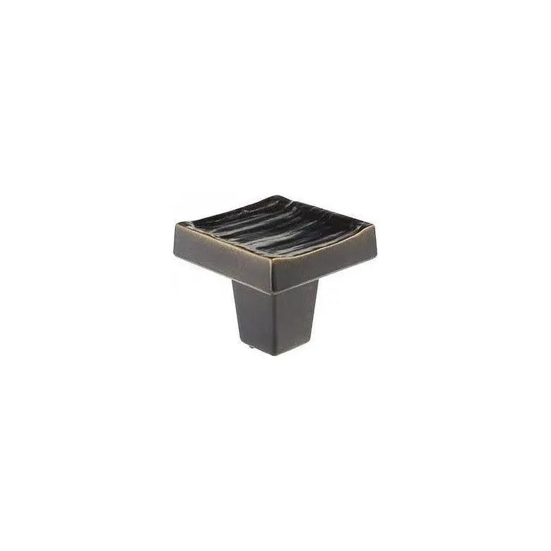 Du Verre Hardware - Forged 3 Square Knob - DVFC304-ORB | Montreal Lighting & Hardware