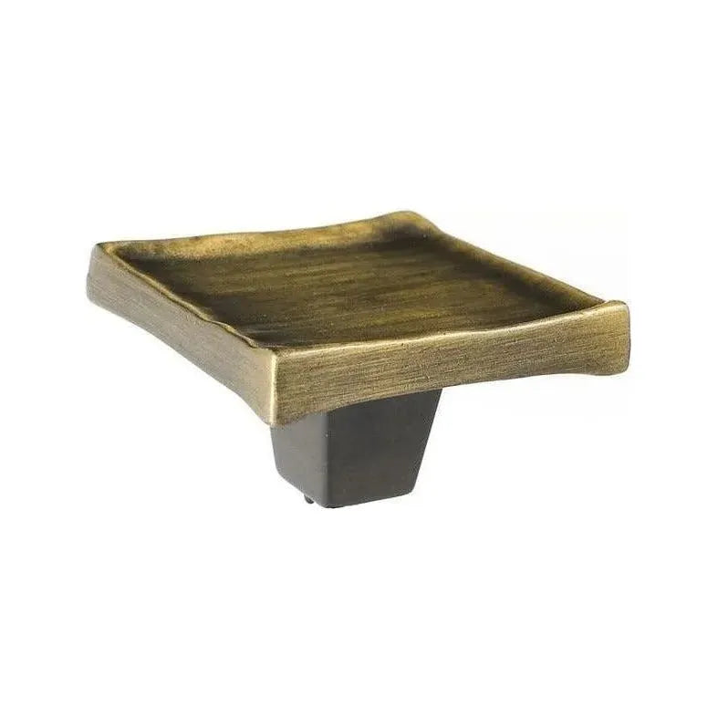 Du Verre Hardware - Forged 3 Square Knob - DVFC305-AB | Montreal Lighting & Hardware