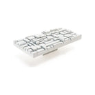 Du Verre Hardware - Offset Rectangle Pull - DVOF04-WH | Montreal Lighting & Hardware