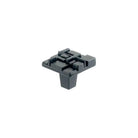 Du Verre Hardware - Offset Square Knob - DVOF01-BM | Montreal Lighting & Hardware