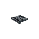 Du Verre Hardware - Offset Square Knob - DVOF02-BM | Montreal Lighting & Hardware