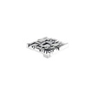 Du Verre Hardware - Offset Square Knob - DVOF02-PC | Montreal Lighting & Hardware