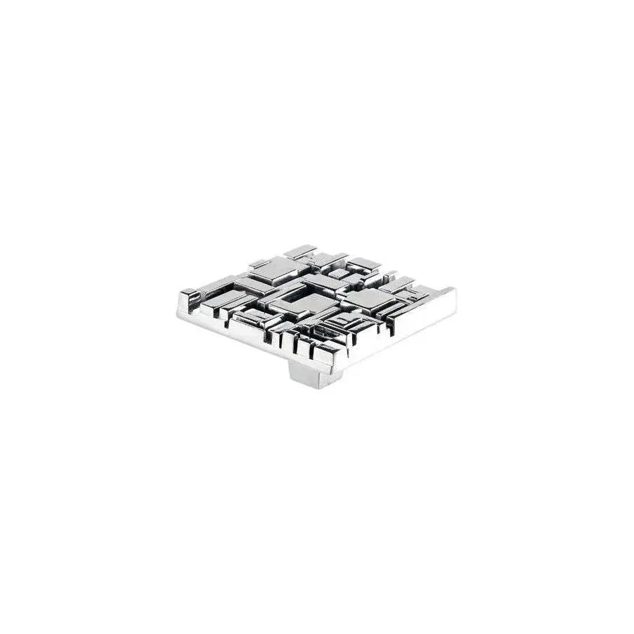 Du Verre Hardware - Offset Square Knob - DVOF02-PC | Montreal Lighting & Hardware
