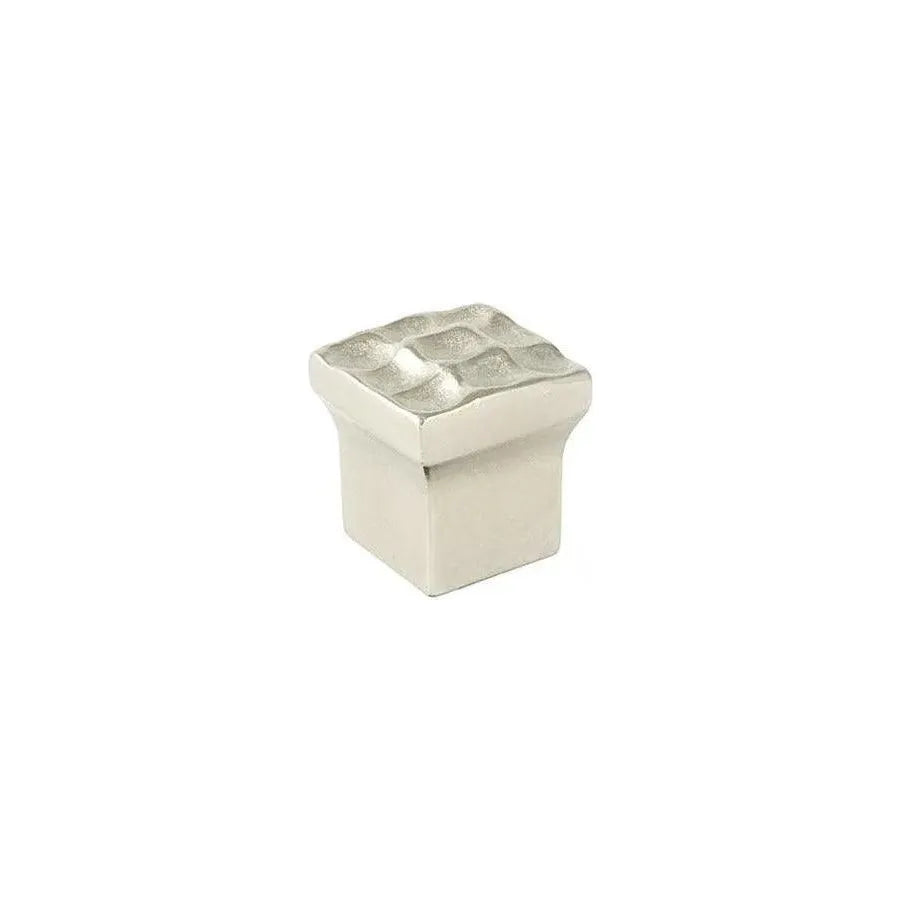 Du Verre Hardware - Pomegranate Square Knob - DVP08-SN | Montreal Lighting & Hardware