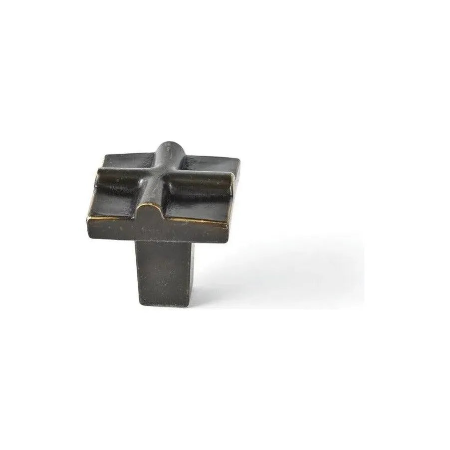 Du Verre Hardware - Rio Small Cross Knob - DVRIO02-ORB | Montreal Lighting & Hardware