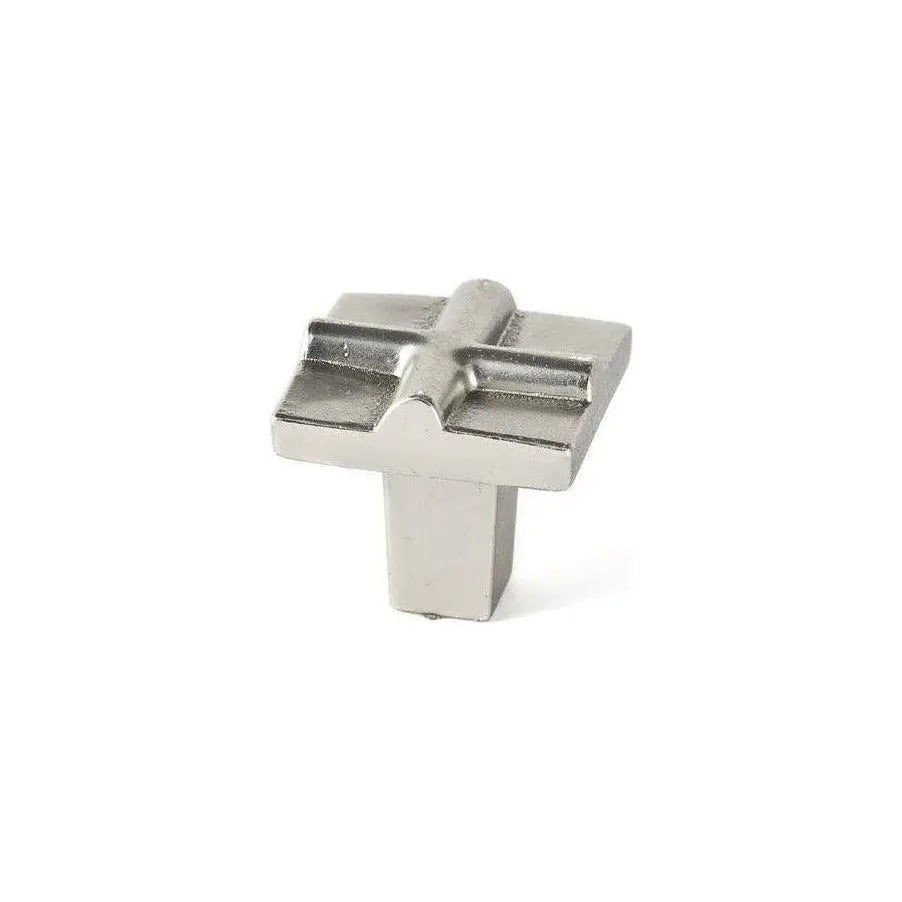 Du Verre Hardware - Rio Small Cross Knob - DVRIO02-SN | Montreal Lighting & Hardware