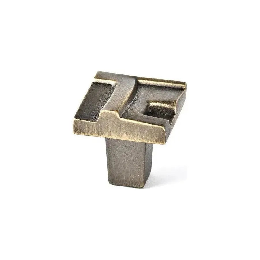 Du Verre Hardware - Rio Small Knob - DVRIO01-AB | Montreal Lighting & Hardware