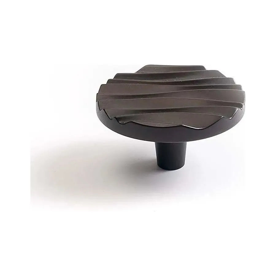 Du Verre Hardware - Wave Round Knob - DVWA02-ORB | Montreal Lighting & Hardware