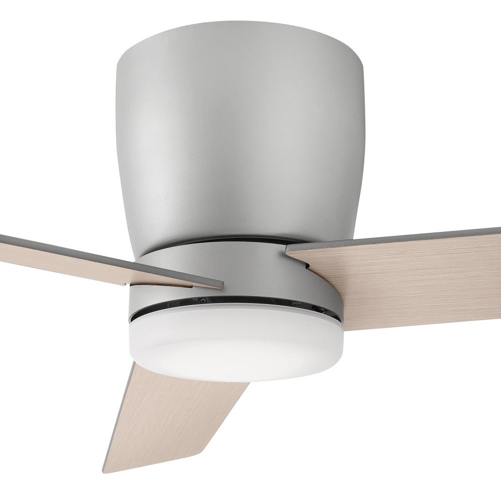 Plafonnier LED Ari Hinkley Lighting 910852FBN-LDA Ventilateur  en nickel brossé