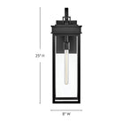 Lanterne murale Cole Lark 82065BK, noire