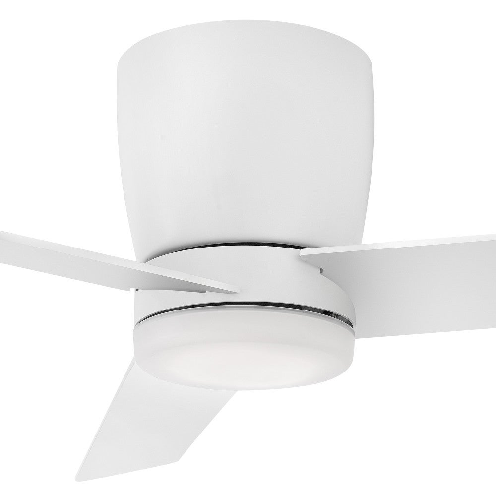 Plafonnier LED Ari Hinkley Lighting 910852FMW-LDA Ventilateur  en blanc mat