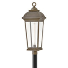 Hinkley Lighting 19691BLB Hawthorne Post Mount Lantern in Blackened Brass