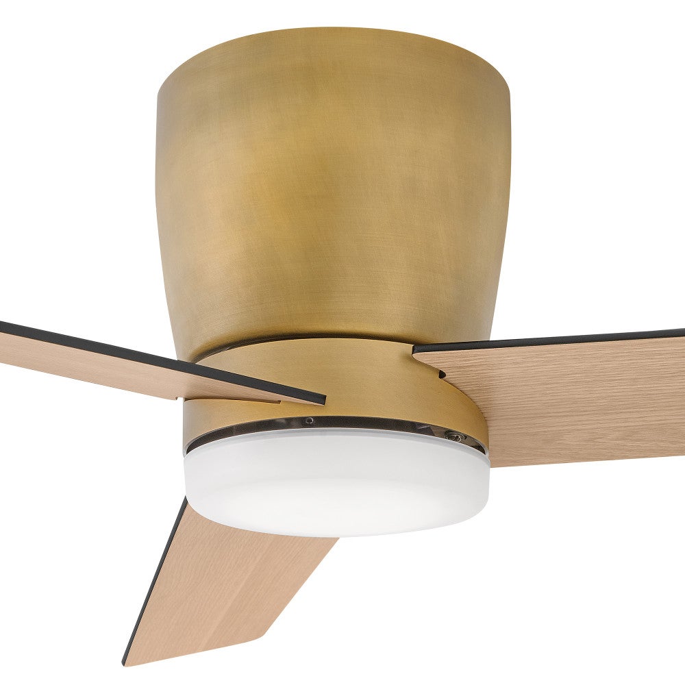Plafonnier LED Ari Hinkley Lighting 910852FHB-LDA Ventilateur  en laiton Heritage