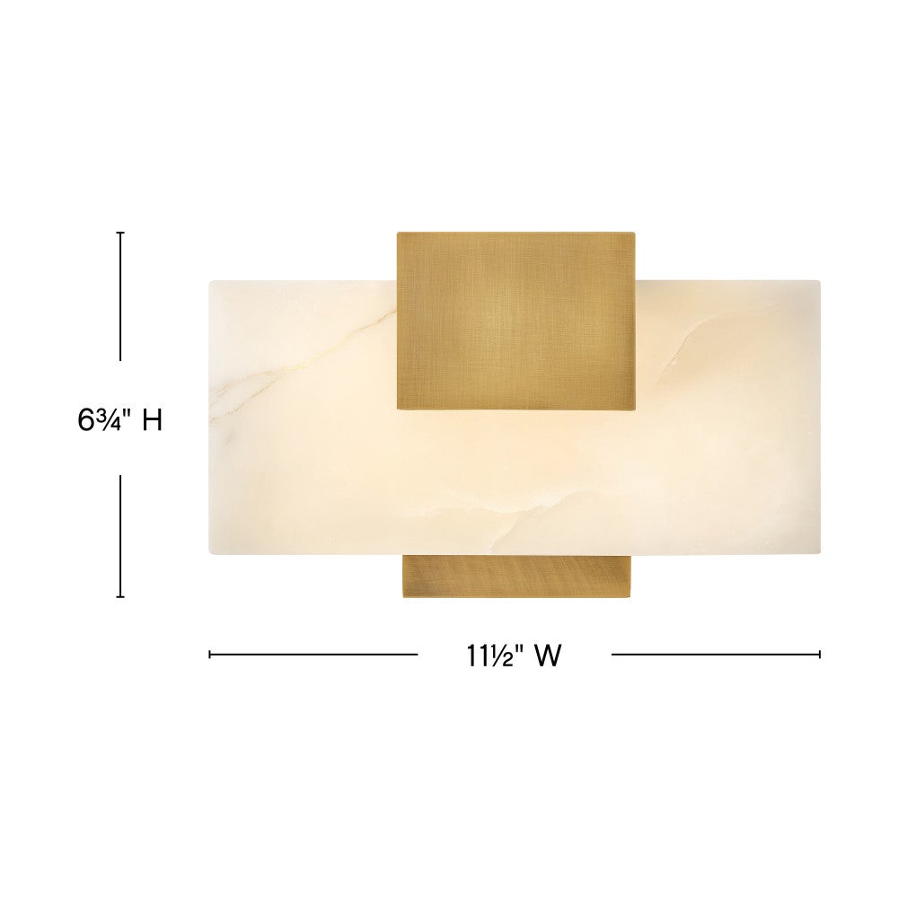 Luminaire de salle de bain LED Cadiz 57030 de Hinkley Lighting, finition laiton Heritage
