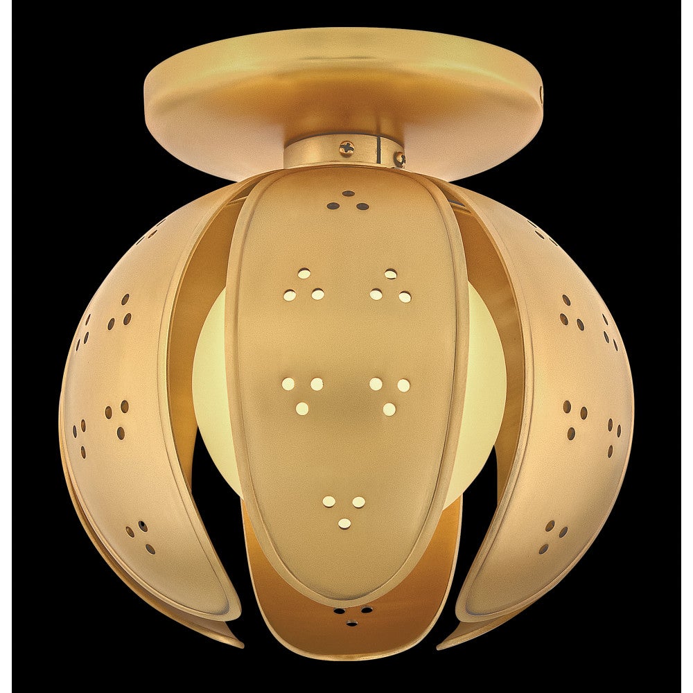 Fredrick Ramond FR46962UB-LL Anthos LED Semi-Flush Mount in Unlacquered Brass