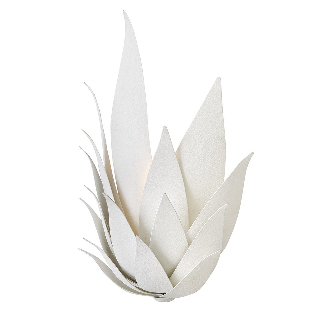Fredrick Ramond FR30810TXP Agave Botanical Sconce in Textured Plaster
