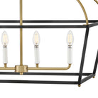 Lark 84275BK-LCB Tate Linear Chandelier in Black
