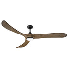 Luminaire intelligent à DEL Hinkley Lighting 903872FDB-LDD Swell Ventilateur  Noir mat / Bois flotté