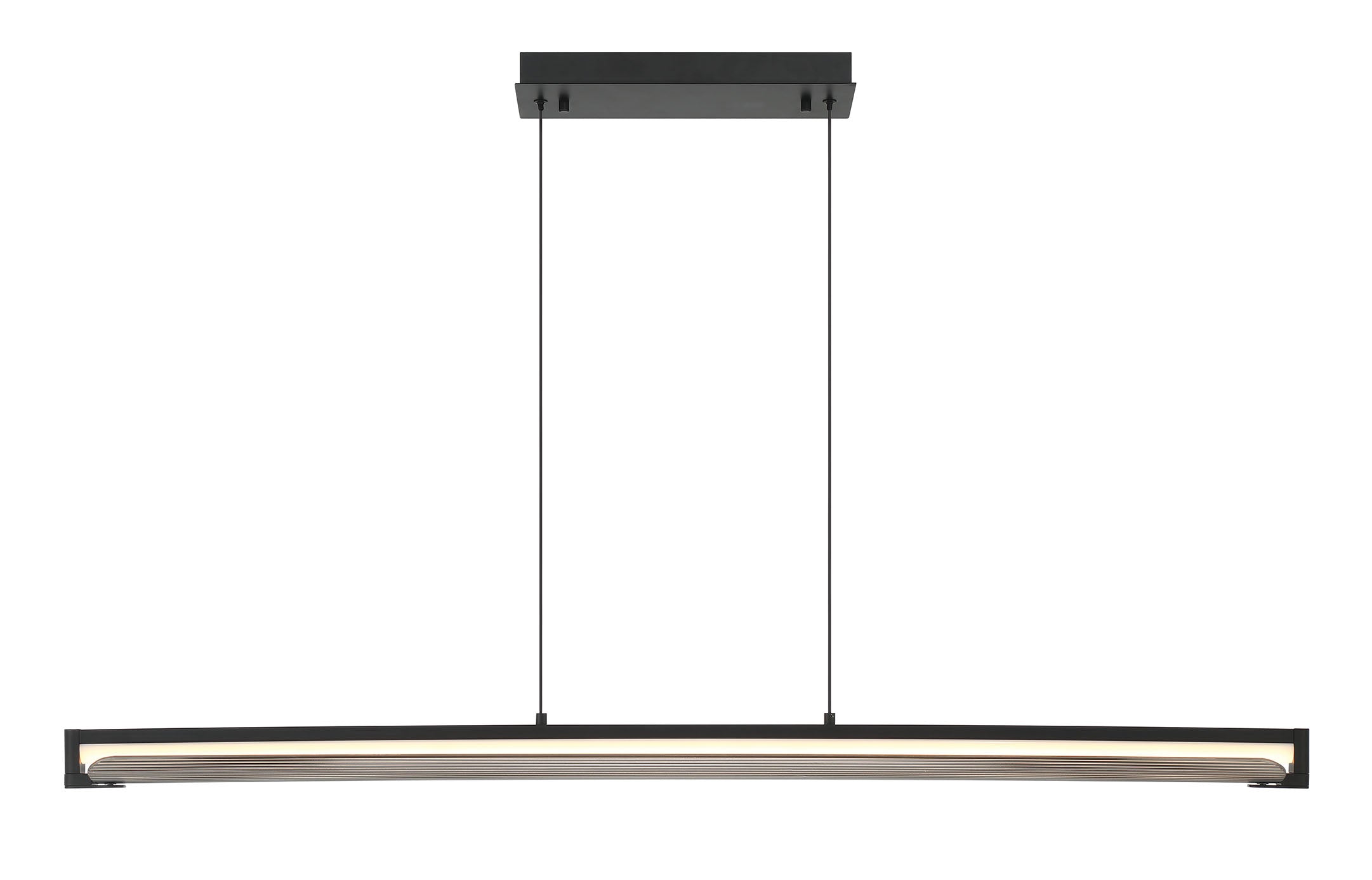 Eurofase 50056-019 Neoness LED Linear Chandelier in Matte Black
