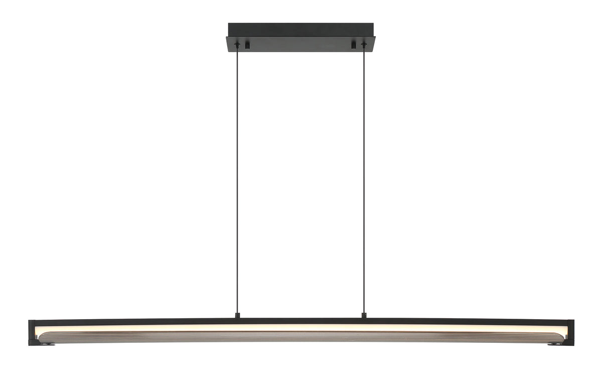 Eurofase 50056-019 Neoness LED Linear Chandelier in Matte Black