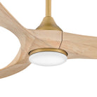 Luminaire intelligent à DEL Hinkley Lighting 903856FHB-LDD Swell Ventilateur  en laiton naturel Heritage