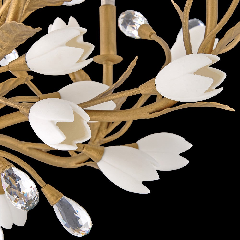 Fredrick Ramond FR32205BNG Yvette Chandelier in Burnished Gold