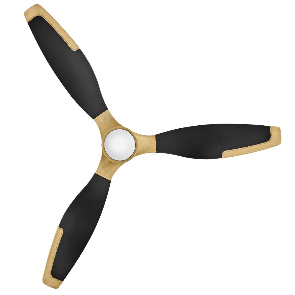 Éclairage intelligent Hinkley Lighting 906760FMB-LDD Aileron LED Ventilateur  en noir mat