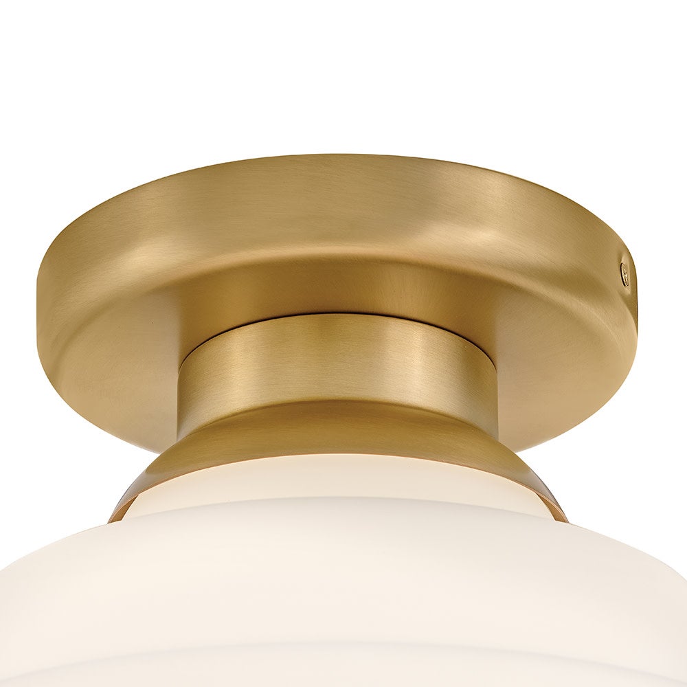 Lark 84323LCB Penny Flush Mount in Lacquered Brass