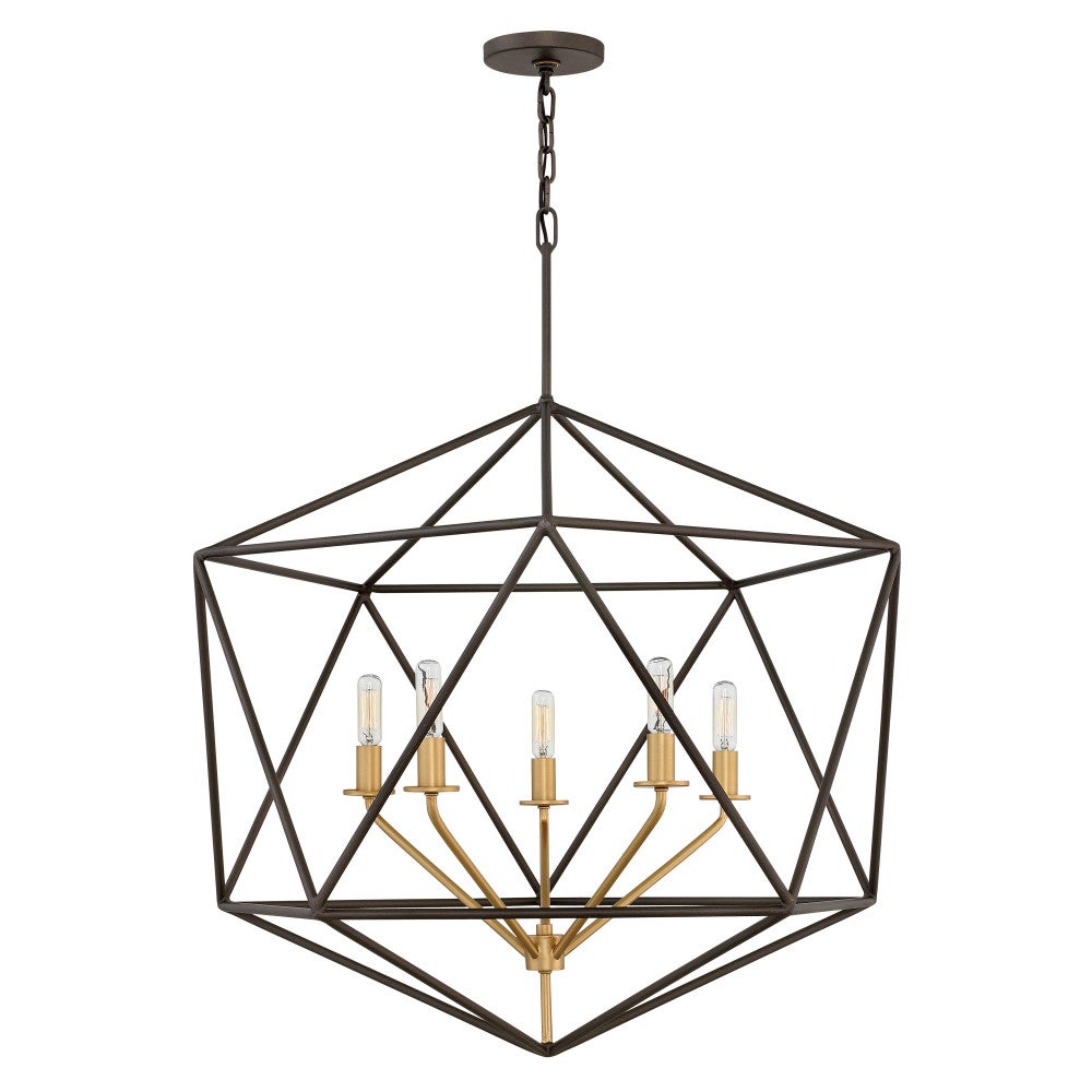 Hinkley Lighting 3025MM Astrid Open Frame Chandelier in Metallic Matte Bronze